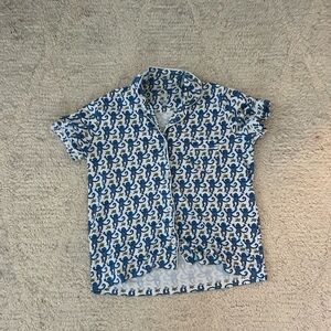 roller rabbit blue monkey pjs